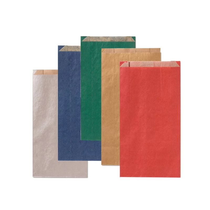 100 sacchetti a soffietto 8x16+2,5cm colori scuri assortiti Rex Sadoch