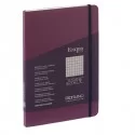 Taccuino c/elastico Ecoqua Plus cucito f.to A5 80 fogli 5mm vino Fabriano FUORI CATALOGO