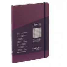 Taccuino c/elastico Ecoqua Plus cucito f.to A5 80 fogli 5mm vino Fabriano FUORI CATALOGO