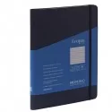 Taccuino c/elast. Ecoqua Plus spiral. A5 70fg. righe blu scuro Fabriano FUORI CATALOGO