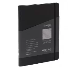 Taccuino c/elast. EcoQua Plus spiral. A5 70fg. righe nero Fabriano FUORI CATALOGO