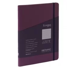 Taccuino c/elast. EcoQua Plus spiral. A5 70fg. righe vino Fabriano FUORI CATALOGO