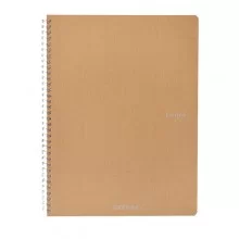 Maxiquaderrno A4 70fg 90gr 5mm Ecoqua Original spiralato bruno Fabriano (Conf.5)