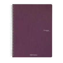 Maxiquaderrno A4 70fg 90gr 5mm Ecoqua Original spiralato vino Fabriano (Conf.5) FUORI CATALOGO