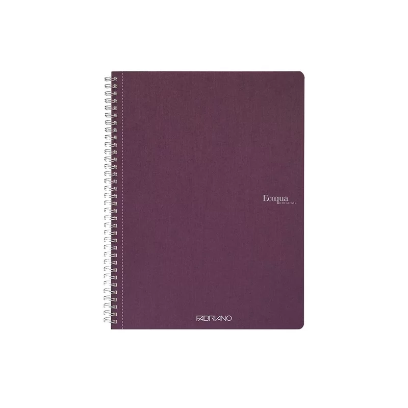 Maxiquaderrno A4 70fg 90gr 5mm Ecoqua Original spiralato vino Fabriano (Conf.5) FUORI CATALOGO