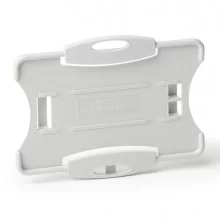 10 portabadge Eco per 1 tessera 57x87mm grigio Durable