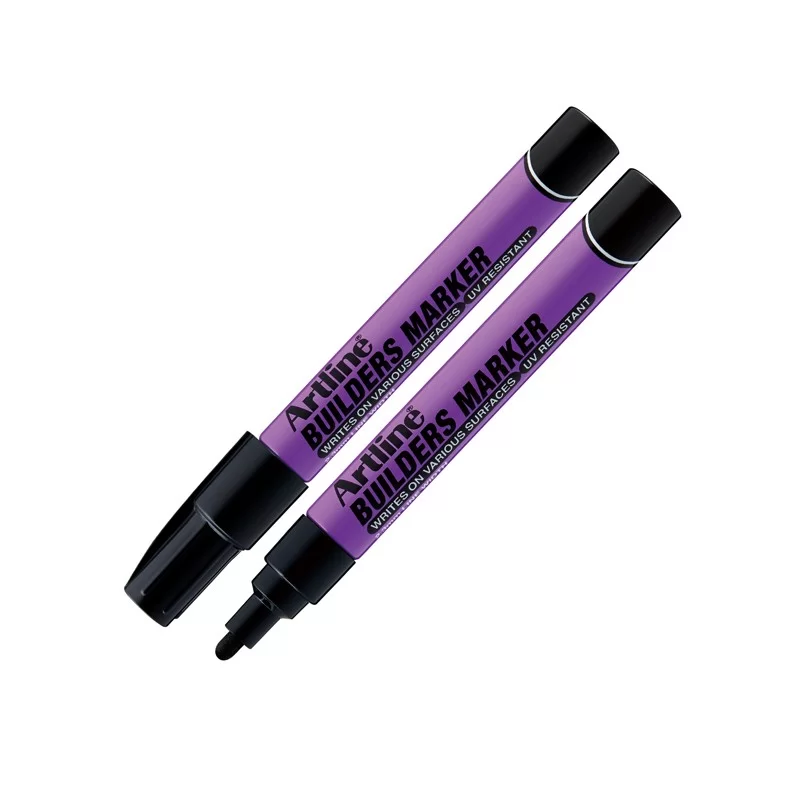 Marcatore permanente speciale per edilizia p. tonda 2,3mm nero artline