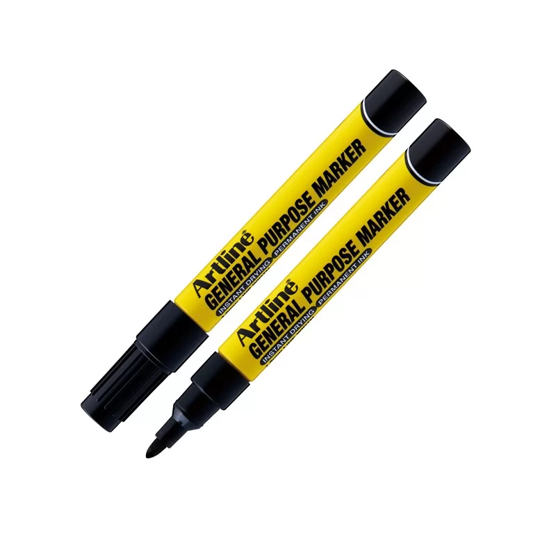 Marcatore permanente speciale multiuso p. tonda 1,5mm nero artline
