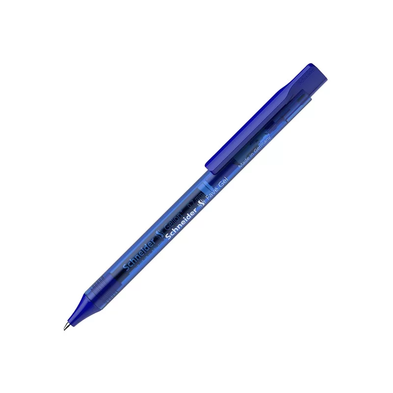 Penna gel a scatto Fave punta 0.7mm blu Schneider (Conf.20)