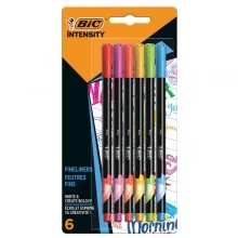 Astuccio 6 fineliner Intensity 0,8mm colori assortiti Rainbow BIC FUORI CATALOGO