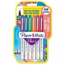 Blister 6 pennarelli Flair Nylon colori assortiti Bold Papermate