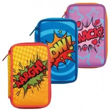 Astuccio 3 zip 13x20x7,5cm colori e fantasie assortiti Carioca (Conf.6)