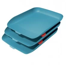 Kit tripla vaschetta portacorrispondenza blu Cosy Leitz FUORI CATALOGO