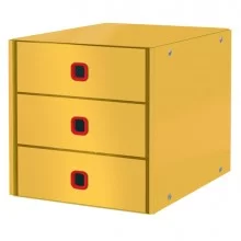Cassettiera 3 cassetti ClickStore giallo Cosy Leitz FUORI CATALOGO