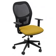 Seduta operativa Hubble HUHU 4 blocchi giallo con braccioli regolabili FUORI CATALOGO