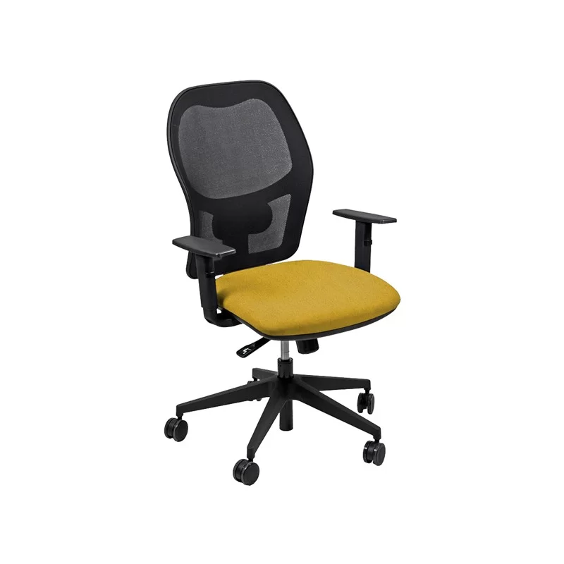 Seduta operativa Hubble HUHU 4 blocchi giallo con braccioli regolabili FUORI CATALOGO