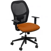 Seduta operativa Hubble HUHU 4 blocchi arancione con braccioli regolabili FUORI CATALOGO