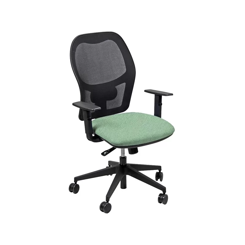 Seduta operativa Hubble HUHU 4 blocchi verde acqua con braccioli regolabili FUORI CATALOGO