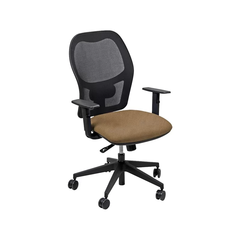 Seduta operativa Hubble HUHU 4 blocchi beige con braccioli regolabili FUORI CATALOGO