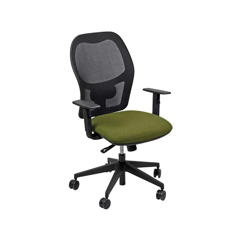 Seduta operativa Hubble HUHU 4 blocchi verde mela con braccioli regolabili FUORI CATALOGO