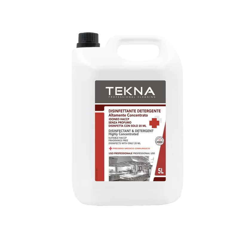 Disinfettante detergente per superfici super concentrato 5lt Tekna