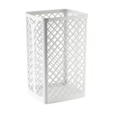 Cestino gettacarta 510 bianco listellato capacitA' Lt.35 A51001 Mar Plast (Conf.6) FUORI CATALOGO