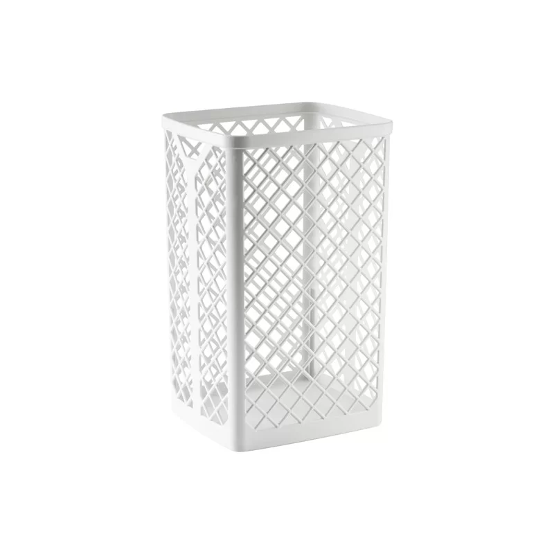 Cestino gettacarta 510 bianco listellato capacitA' Lt.35 A51001 Mar Plast (Conf.6) FUORI CATALOGO