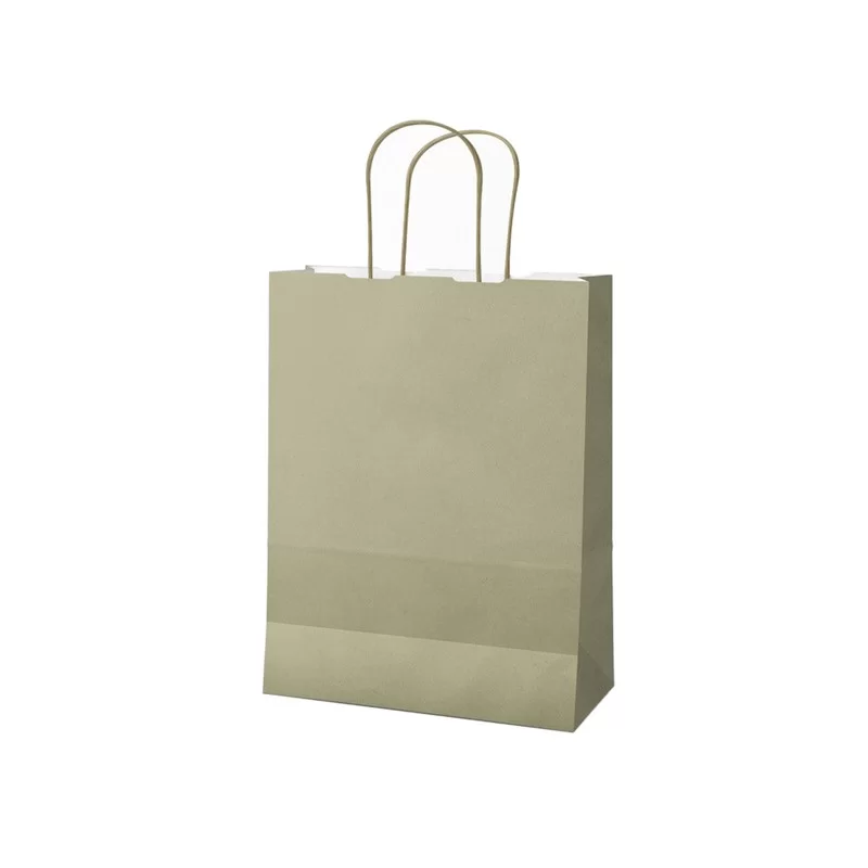 25 shoppers Twisted carta kraft 36x12x41cm salvia Mainetti Bags
