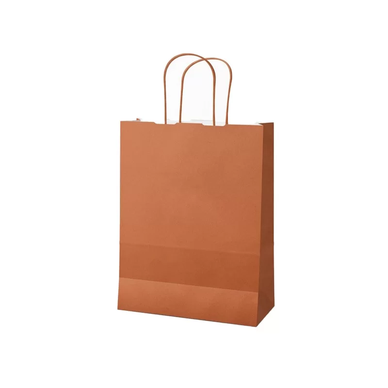 25 shoppers Twisted carta kraft 18x8x24cm terracotta Mainetti Bags FUORI CATALOGO
