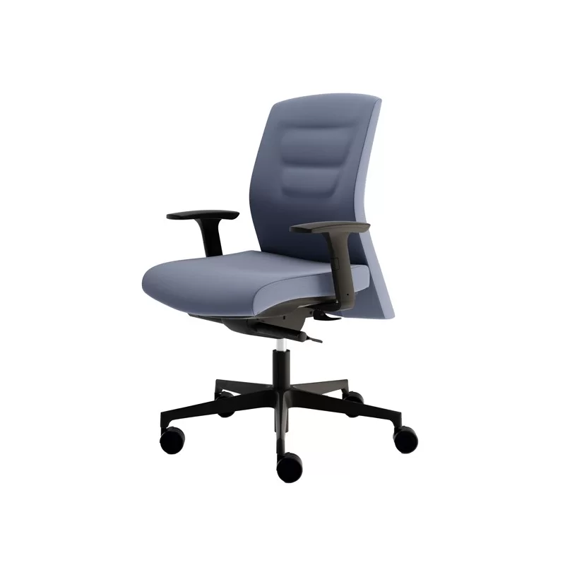 Poltrona direzionale Shield SEB blu con braccioli regolabili