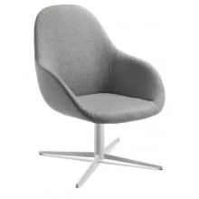 Poltrona direzionale Nida NAD/LI grigio chiaro