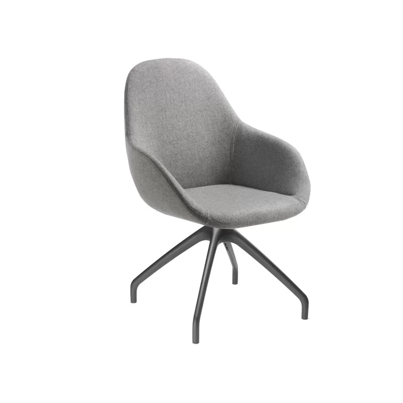 Poltrona direzionale Nida NADG grigio chiaro