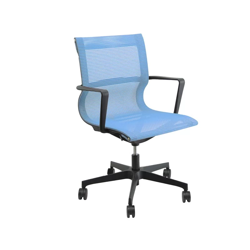 Poltrona direzionale Tekno TKN blu con braccioli inclusi