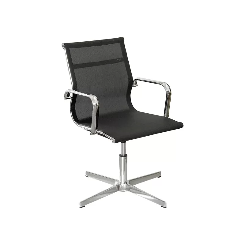 Poltrona direzionale Pollux space PXD4 nero con braccioli inclusi