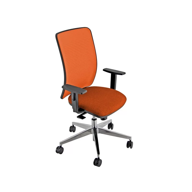 Seduta operativa Pentagon Y10 PNALG ruggine con braccioli regolabili