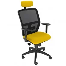 Seduta operativa Kemper KMAPG giallo con braccioli regolabili e poggiatesta FUORI CATALOGO