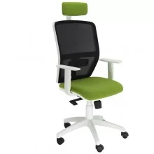 Seduta operativa Kemper KMABPG verde con braccioli regolabili e poggiatesta FUORI CATALOGO