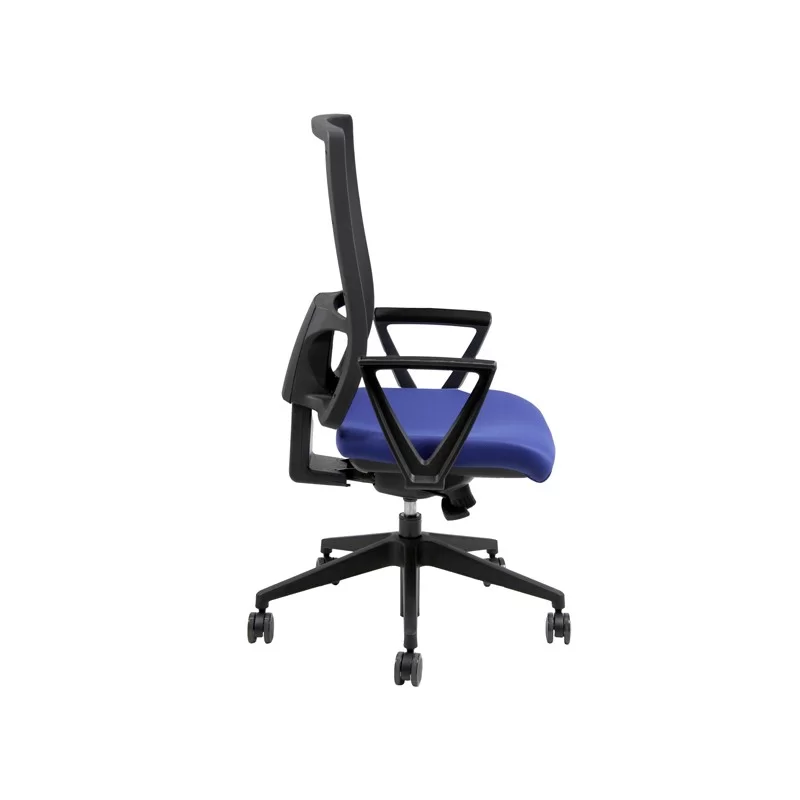 Seduta operativa Nereide NDAE blu con braccioli fissi FUORI CATALOGO