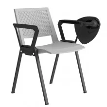 Seduta attesa Kentra KEV grigio con braccioli fissi+tavoletta (Conf.2)