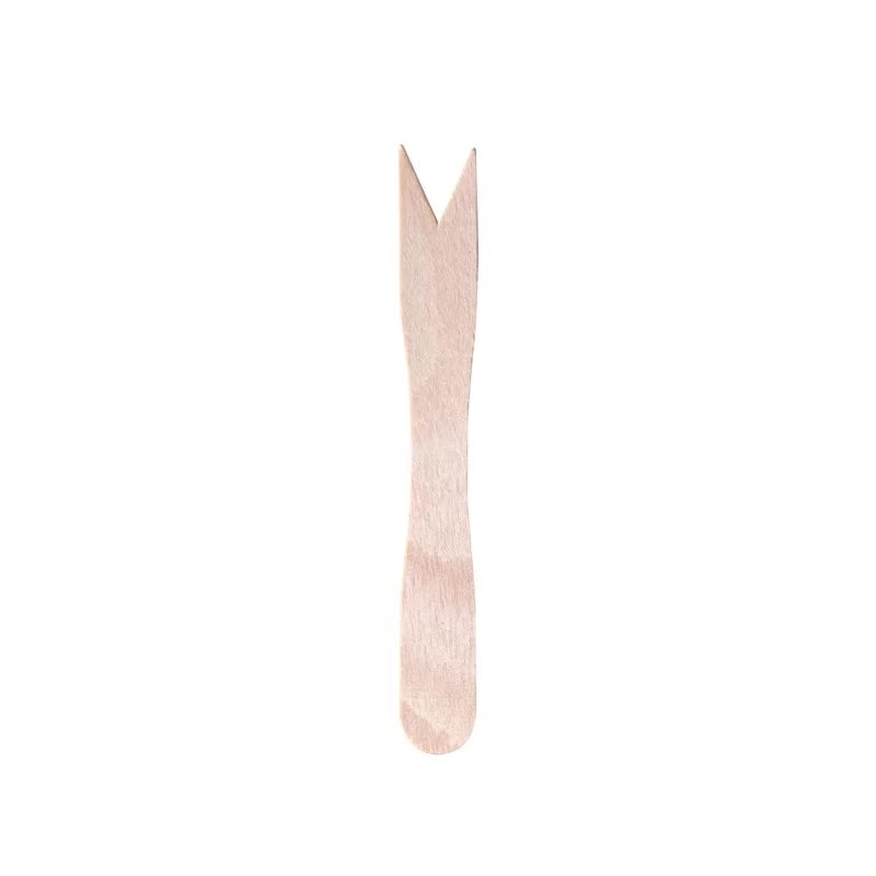 100 Forchettine monouso in legno 8,5 cm Signor Bio