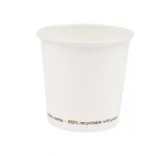 50 Bicchieri in carta 100ml bianco Signor Bio