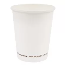 50 Bicchieri in carta 250ml bianco Signor Bio