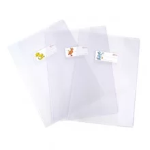 Copriquaderno Superseta PVC goffrato neutro A5 c/alette e portanome Ri.Plast (Conf.25)