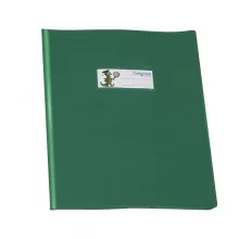Copriquaderno PVC lucido coprente GreenLine A5 c/alette verde RiPlast (Conf.25) FUORI CATALOGO