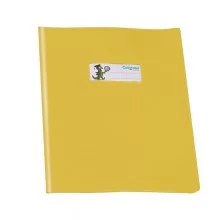 Copriquaderno PVC lucido coprente GreenLine A5 c/alette giallo RiPlast (Conf.25)