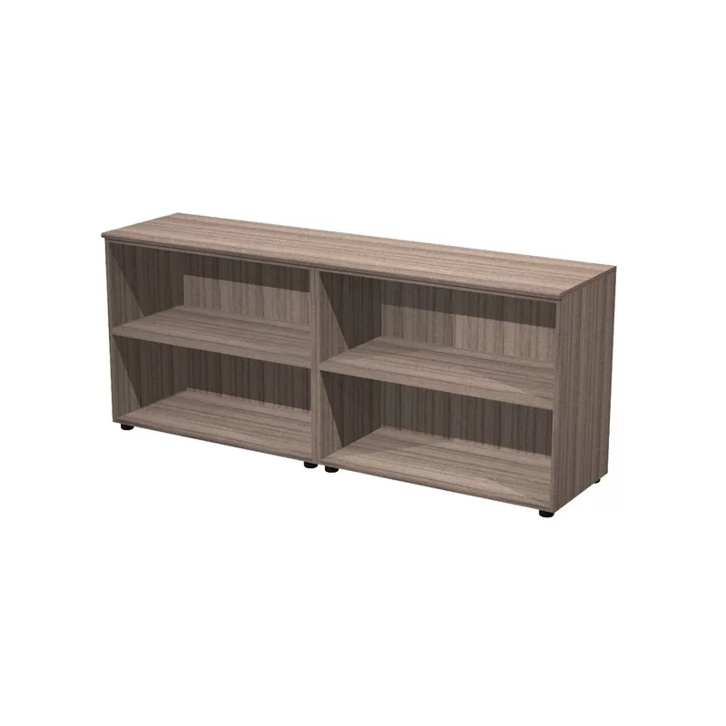 Coppia mobili bassi ELEGANCE 180x45,3x75Hcm Noce Toscano