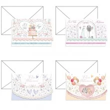 Biglietto auguri Matrimonio portasoldi 4 soggetti ass. Kartos (Conf.12)