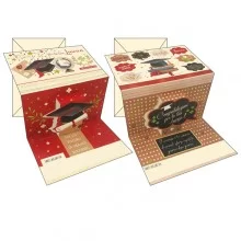 Biglietto auguri Laurea 4 soggetti ass. Kartos (Conf.12) FUORI CATALOGO