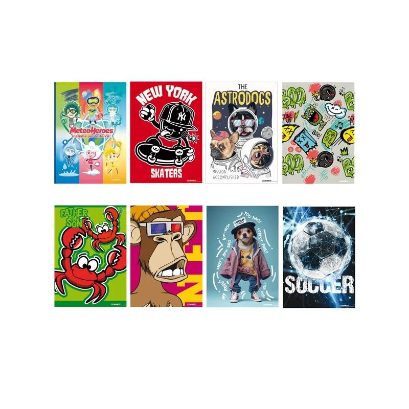 Maxiquaderno A4 20fg+1 80gr 1 rigo c/margine Kid Boy 2023 Blasetti (Conf.10) FUORI CATALOGO