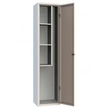 Armadio multiuso monoblocco grigio chiaro 420x330x1800mm con portascope Armet FUORI CATALOGO